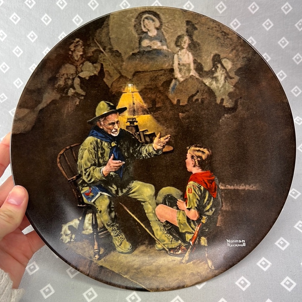 “The Old Scout” Collectible Plate Norman Rockwell